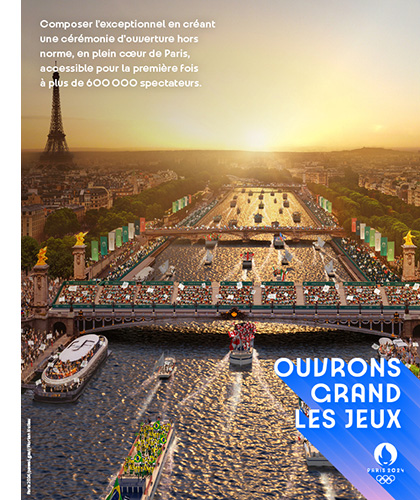 Paris 2024 dévoile son slogan « Ouvrons grand les Jeux »